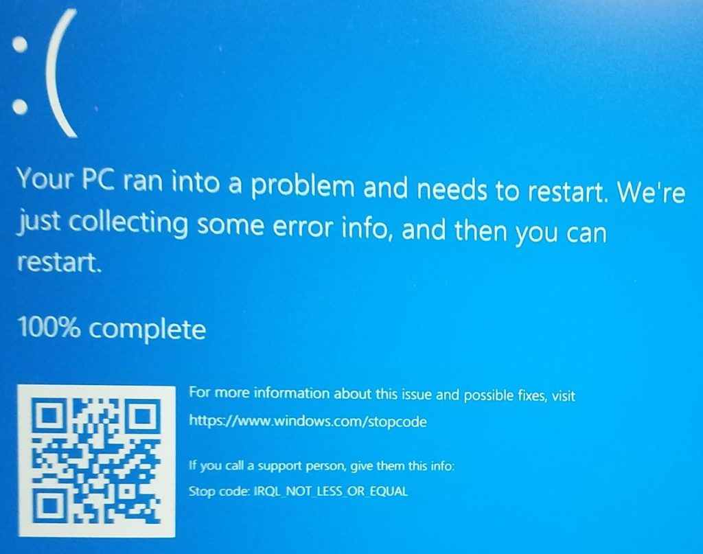 Blue Screen of Death